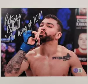 Patricio Pitbull Freire signed King of K.O. 8x10 Photo MMA autograph Beckett BAS - Picture 1 of 3