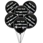 Brutal Birthday Balloons - X6 Pack Rude Offensive Swearing Latex Balloons