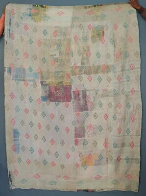 Delightful Indian Vintage Bohemian Kantha Quilts, Traditional Bedding Blankets - Image 1 of 3