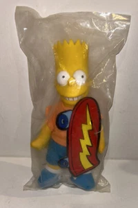 1990 The Simpsons Burger King Bart Simpson 9" Plush Toy w/ Cardboard Skateboard - Picture 1 of 3