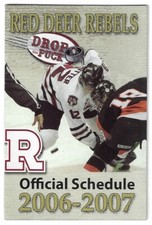 2006-07 Red Deer Rebels WHL Hockey Schedule !!! Molson Canadian
