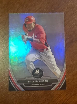2013 Bowman Platinum Prospects Reds Baseball Card #BPP9 Billy Hamilton - Image 1 of 2