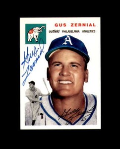 Gus Zernial Signed 1994 1954 Topps Archives Philadelphia Athletics Autograph