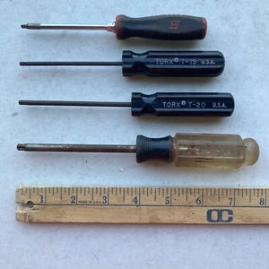 Snap On Craftsman Torx Screwdrivers - T10, T15, T20, T30 SG81810 - Set of 4 - Picture 1 of 10