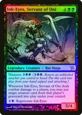 Ink-Eyes, Servant of Oni FOIL Betrayers of Kamigawa HEAVILY PLD CARD ABUGames