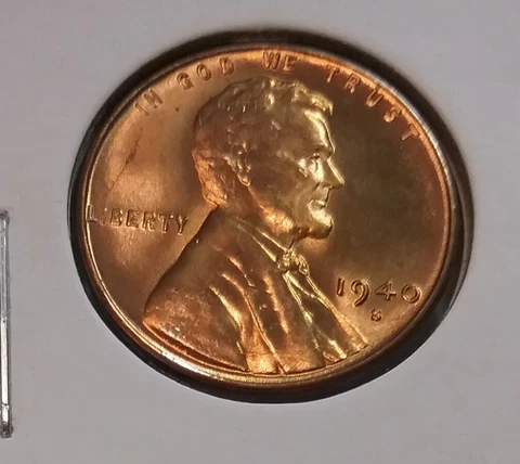 1940 Lincoln Wheat Cent  S - BU - Uncirculated Cover