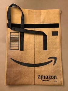 Reusable Amazon Tote Bag Complimentary Orange Delivery Weather Resistant 20x14x7 - Picture 1 of 6