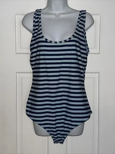 Basic Editions Swimsuit 16 One Piece Suit Striped - Picture 1 of 5