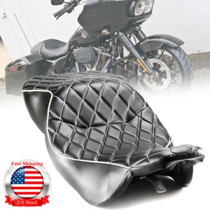 Asiento de pasajero de conductor doble ajuste para Harley Electra Glide Ultra Classic 1997-2007 - Imagen 1 de 12