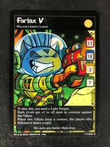 Neopets TCG Farlax V 114/234 Base Set Villain Uncommon - Picture 1 of 2