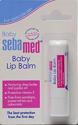 Bálsamo labial Sebamed Baby, para lábios secos e sensíveis, com manteiga de karité, - Imagem 1 de 4
