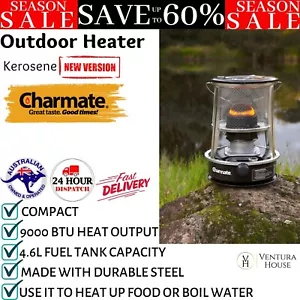 Kerosene Portable Heater Indoor Outdoor Camping Gas Patio Balcony Heat Cooking - Picture 1 of 12