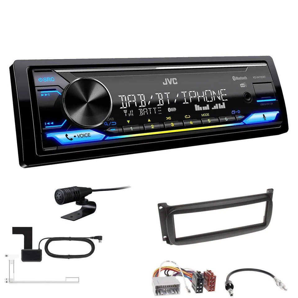 JVC Digital Receiver Autoradio Bluetooth DAB für Chrysler PT Cruiser 2000-2005