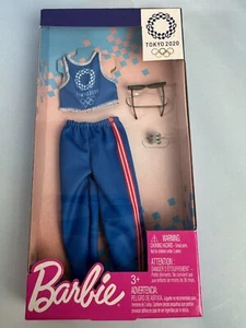 Barbie Dolls Fashion Sports Clothes Blue Tank Top Pants Tokyo 2020 Olympics NIB - Picture 1 of 4