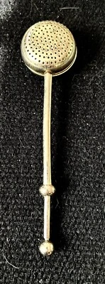Antique Spring Loaded Tea Infuser Steeper Silverplate - Image 1 of 4