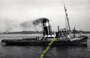Photo (Darkrooom) Maritime Tug - Sun IV thames estuary c1930's #. - Picture 1 of 1
