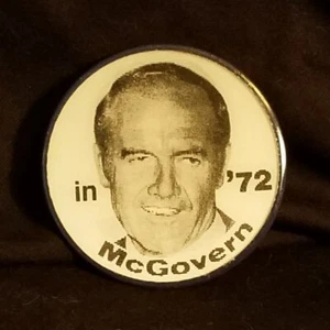 1972 GEORGE MCGOVERN Pin Pinback VARI-VUE Presidential Campaign DFL Eagleton - Picture 1 of 4