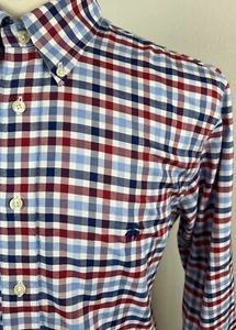 BROOKS BROTHERS 1818 Regent Men's Non Iron Gingham Check Dress Shirt Sz Large L - Picture 1 of 8