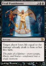 FINAL PUNISHMENT FOIL 9th Edition MTG Magic the Gathering Cards DJMagic