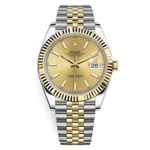 Rolex Datejust 126333 Champagne Index Jubilee 41mm Two-Tone Watch 2020 both tags - Picture 1 of 2