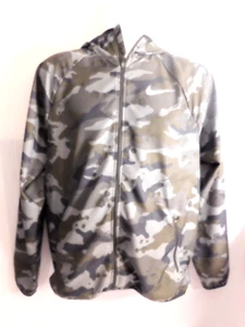 Nike Windbreaker Jacket Mens Size M Camo Long Sleeve Hooded Full Zip Dri Fit - Picture 1 of 8