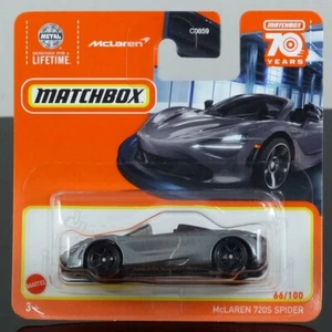 Matchbox 2023 66/100 McLaren 720S Gris Araña CARDADO SELLADO - Imagen 1 de 1