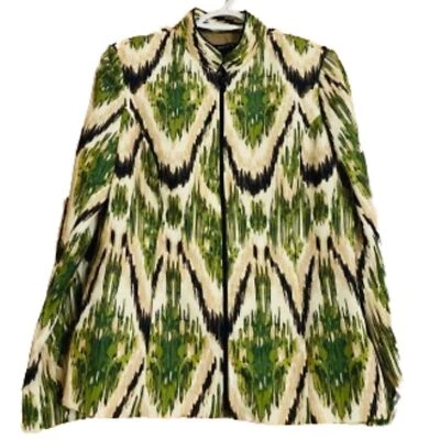 Chaqueta Blazer Preston & York Mujer Verde Multi Cremallera Frontal Talla 10 Foto 1 de 4