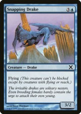 Magic MTG Tradingcard Tenth Edition 2007 Snapping Drake 110/383