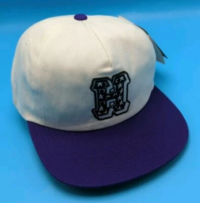 HUF WORLDWIDE Sombrero Ala Blanca y Morada Gorra Snapback Ajustable Foto 1 de 4