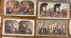 30 Stereoview Cards Klondike, Fishing, Ships, Bicycle Chickens (set 1) Lithos