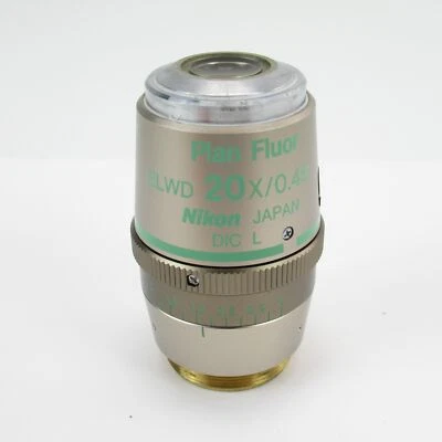 OBJETIVO MICROSCOPIO DE CONTRASTE DE FASE NIKON PLAN FLUOR ELWD 20X/0,45 PH1 DM DIC L Foto 1 de 4