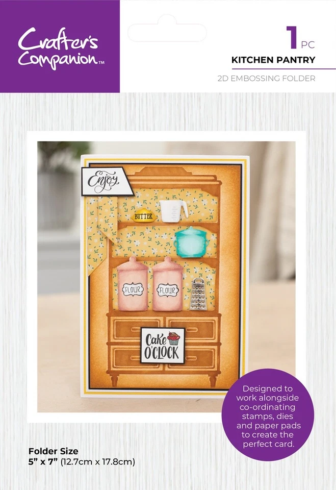Carpeta de Grabado 2D Crafter's Companion Kitchen 5 X7-Despensa de Cocina (Pack de 3) Foto 1 de 1