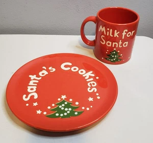 Waechtersbach Latte per Babbo Natale tazza caffè con set piatti biscotti di Babbo Natale Germania usato in ottime condizioni - Foto 1 di 11