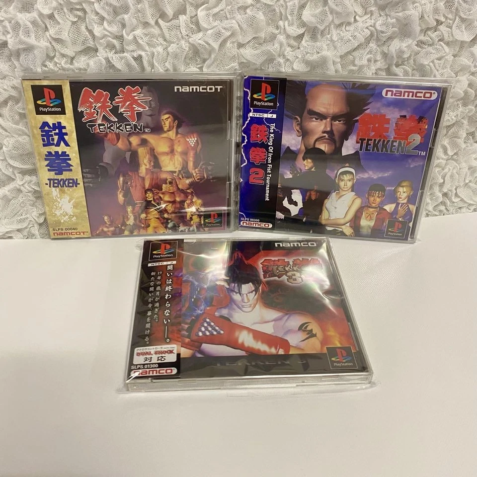 PlayStation Tekken Bundle PS1 Juego de Discos Tekken 1 2 3 con Estuche e Insertos Foto 1 de 4