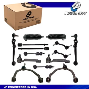 PartsW Ford Thunderbird Mercury Cougar 14Pc Front Control Arm Tie Rod Kit - Picture 1 of 12