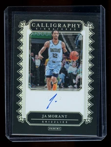 2024-25 Panini Basketball Ja Morant On Card Calligraphy Auo Signatures (Z1) - Picture 1 of 2