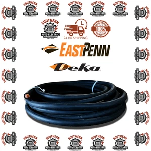 East Penn Deka Black 4/0 Copper Welding Cable Battery Wire 10 FT -  Made In USA - Picture 1 of 5