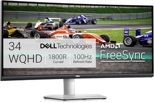 Dell S3422DW Curved Monitor - Höhenverstellung, Lautsprecher - Afbeelding 1 van 17