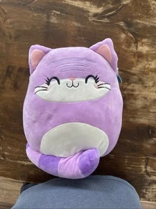 Squishmallow CAT Jingles the Purple Cat Large 12" Claire's Exclusive NWOT - Picture 1 of 10