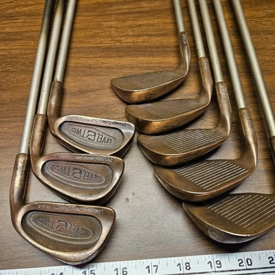 RARO JUEGO DE HIERROS DE COBRE BERILYUM NIVEL 2 CHICAGO 3 CUÑAS Foto 1 de 4