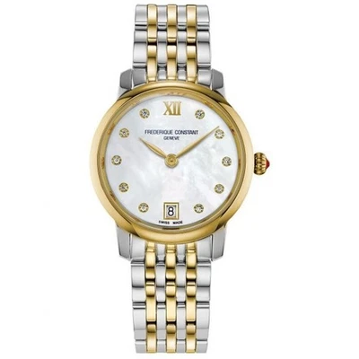 Frederique Constant Slimline Diamond Two-Tone Women's Watch FC-220MPWD1S23B - Image 1 of 2