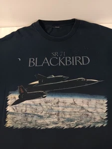 Vintage SR-71 Blackbird Men's Graphic T-Shirt Size 2XL  Black - Picture 1 of 9