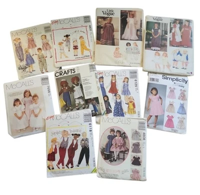 Lot of 10 Mcall's Simplicity Little Vogue Kids! Sewing Patterns Uncut  - Image 1 of 4
