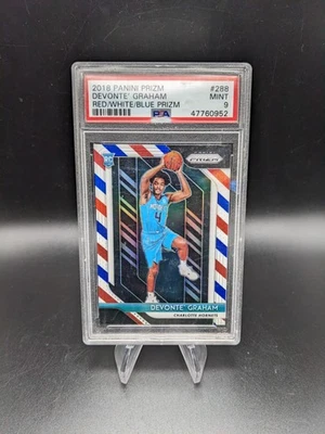 2018 Panini Prizm Basketball | Devonte' Graham Red, White & Blue Prizm #228 - Image 1 of 2