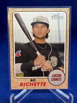 2017 Topps Heritage Minor League Baseball Bo Bichette #180 - Image 1 of 2