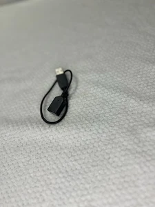 Cable de extensión USB corto macho a hembra (negro) - Imagen 1 de 4