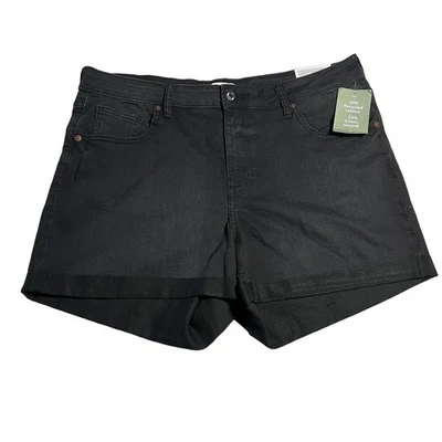 Pantalones Cortos de Denim H&M Cintura Alta Elastizados Talla 18 NUEVO Informales Festival de Verano Neutros Foto 1 de 4