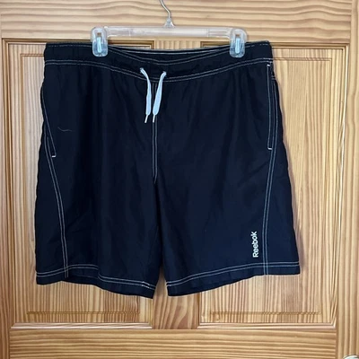 Bañador Reebok para hombre negro con costuras blancas talla XL Foto 1 de 4