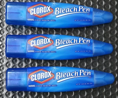 3 Clorox Bleach Pluma Doble Puntas Depuradora Gel Punta Fina 2 OZ Ea. Descatalogado LEER Foto 1 de 2