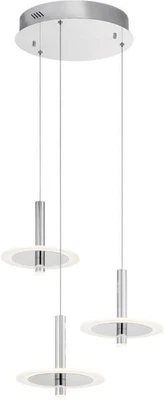 Kichler / Elan 84140 - Corfú 3 Luces 23" Ancho LED Suspensión Multi Luz Colgante Foto 1 de 3